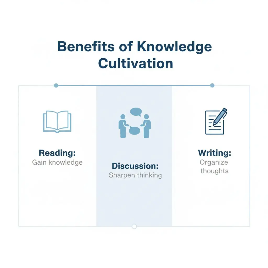 Reading, Writing and Discussion: Of Studies Summary
